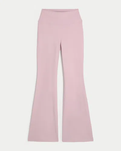 Gilly Hicks Active Recharge Wrap Waist Bootcut Leggings In Purple