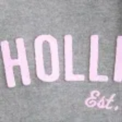 Hollister Faux Fur Trim Logo Graphic Zip-up Hoodie In Gray