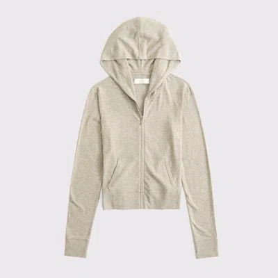 Abercrombie & Fitch Cozy Lounge Full-zip In Brown