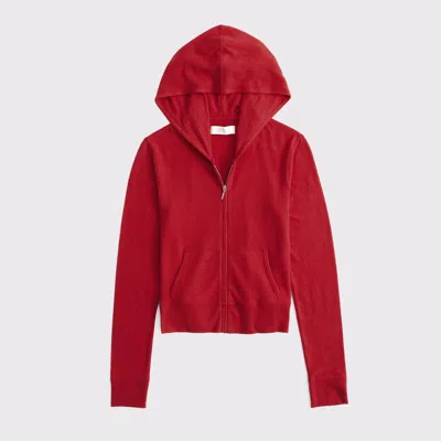 Abercrombie & Fitch Cozy Lounge Full-zip In Red