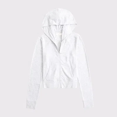Abercrombie & Fitch Cozy Lounge Full-zip In Gray