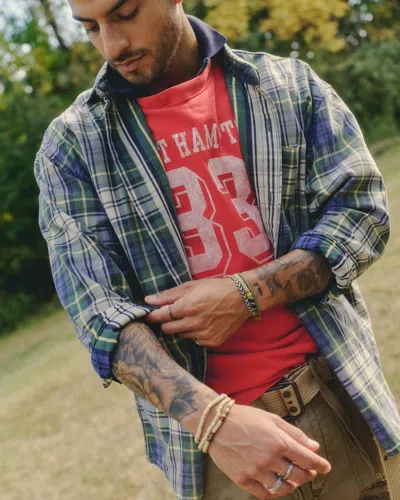 Abercrombie & Fitch Plaid Button-up Shirt In Blue