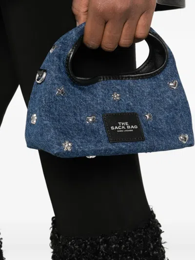 Marc Jacobs Embellished Mini Bag In Blue