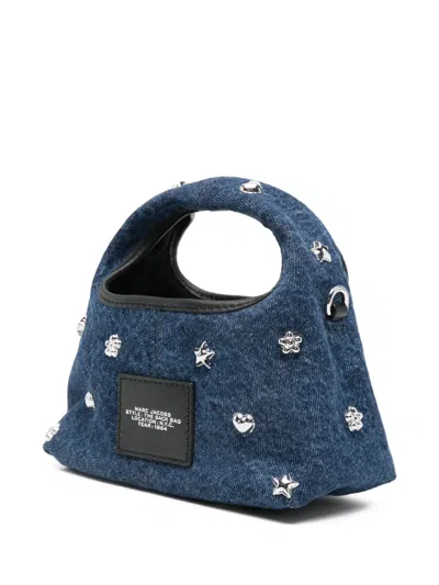 Marc Jacobs Embellished Mini Bag In Blue
