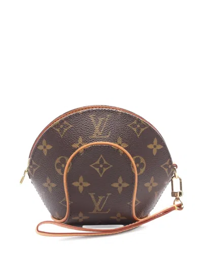 Pre-owned Louis Vuitton 2005 Mini Ellipse Clutch Bag In Brown