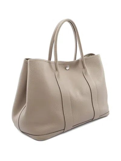 Pre-owned Hermes 2016 Pm Garden Party Top-handles Tote Bag In Neutral