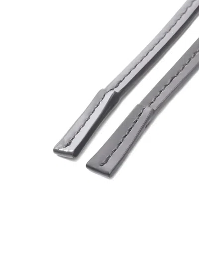 Pre-owned Prada 2020s Bolo Leather Tie In Black