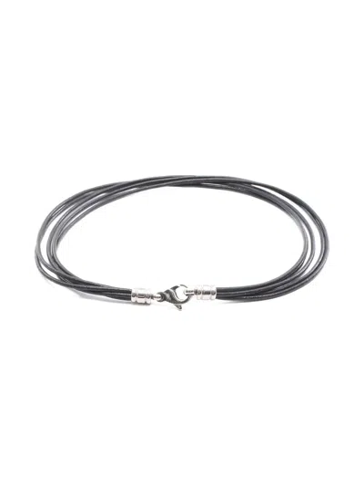 Pre-owned Bvlgari 2010s Leather Choker In Black