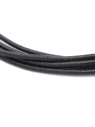 Pre-owned Bvlgari 2010s Leather Choker In Black