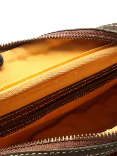 Pre-owned Loewe 2000s Anagram Leather Shoulder Bag In Brown