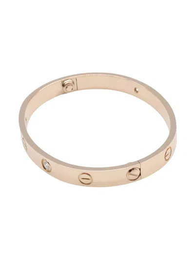 Pre-owned Cartier 2010s Love Breath Diamond Bracelet In Pink