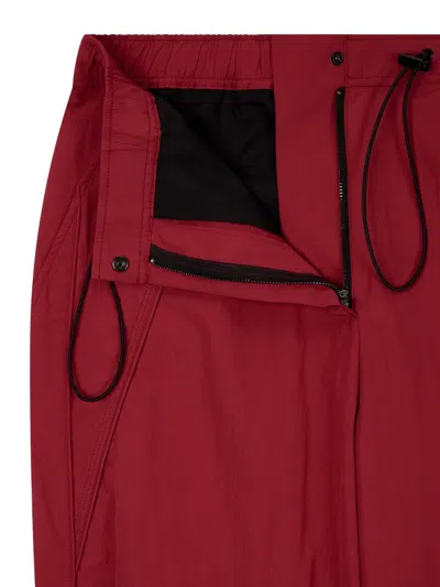 Tomboy Drawstring Wide-leg Trousers In Red
