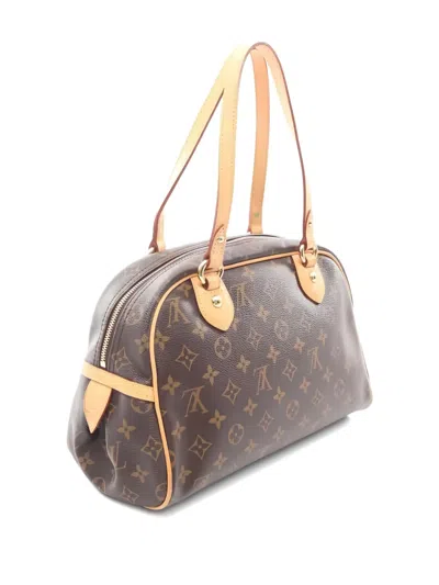 Pre-owned Louis Vuitton 2008 Pm Montorgueil Monogram Shoulder Bag In Brown