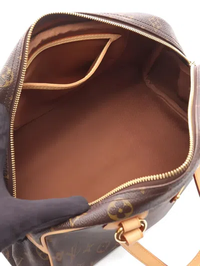 Pre-owned Louis Vuitton 2008 Pm Montorgueil Monogram Shoulder Bag In Brown