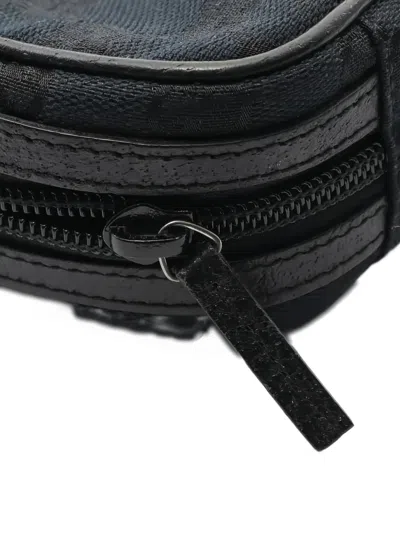 Pre-owned Gucci 2010s Gg Canvas Clutch Bag In Black