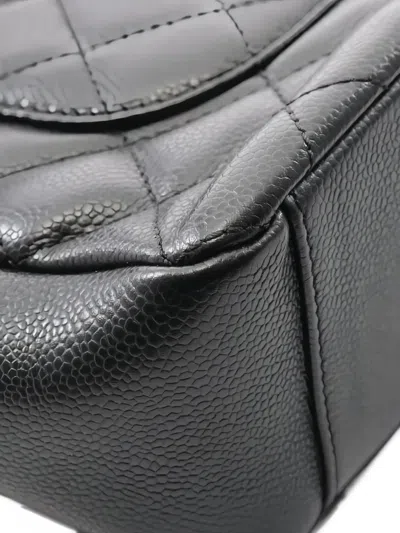 Pre-owned Chanel 2012 Pst Petite Shopper Tote Chain-detail Shoulder Bag In Black