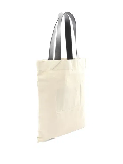 Pre-owned Jil Sander 2010s Logo-print Tote Bag In Neutral