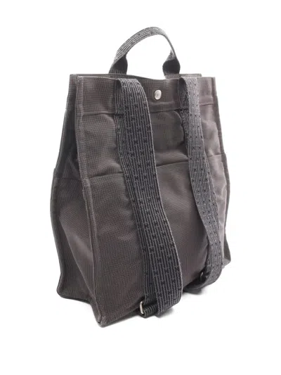 Pre-owned Hermes 2010s Mm Airline Ad Backpack In Brown