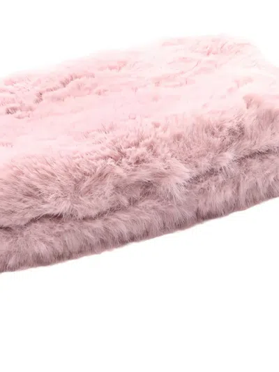 Pre-owned Jimmy Choo 2010s Callie Chain Faux-fur Handbag In Pink