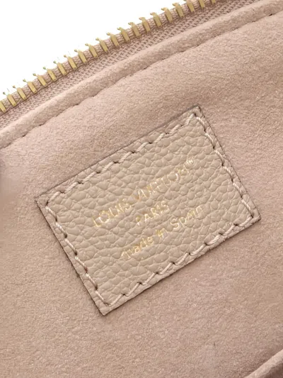 Pre-owned Louis Vuitton 2021 Pm Petit Palais Monogram Leather Tote Bag In Neutral