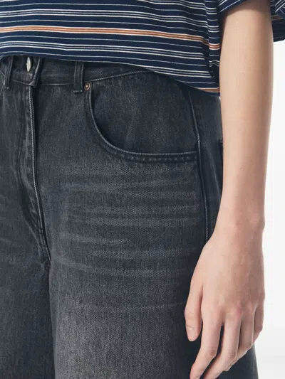 Tomboy High-rise Denim Bermuda Shorts In Multi