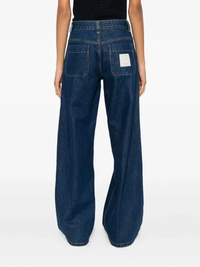 Sandro Patch-pockets Jeans In Blue