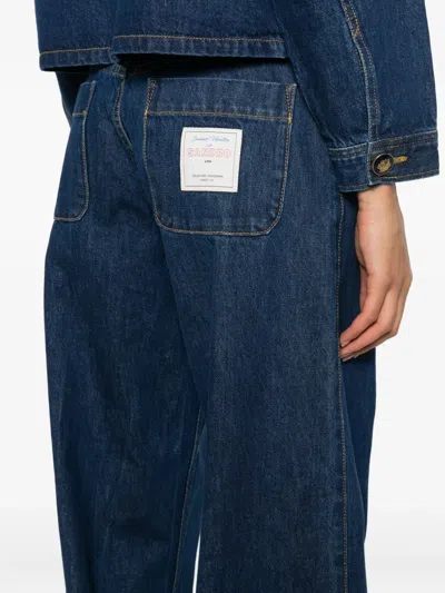 Sandro Patch-pockets Jeans In Blue