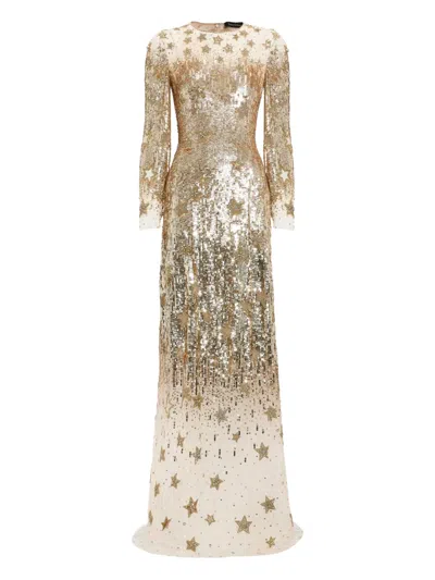 Jenny Packham Galatic Dress In Gold