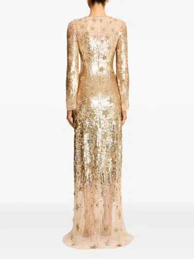 Jenny Packham Galatic Dress In Gold
