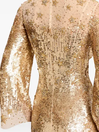 Jenny Packham Galatic Dress In Gold