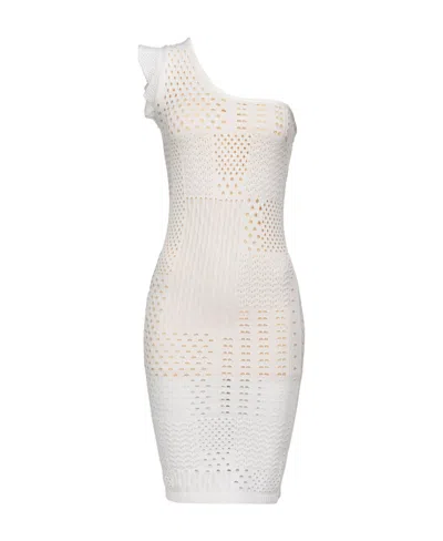 Pinko One-shoulder Knit Dress In Multi