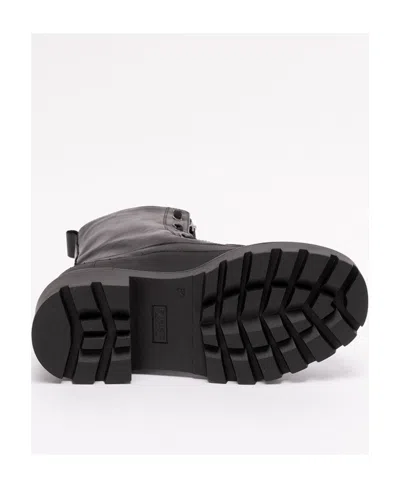 Pinko Leather 60mm Combat Boots In Black