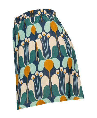 Pinko Floral-print Shorts In Green