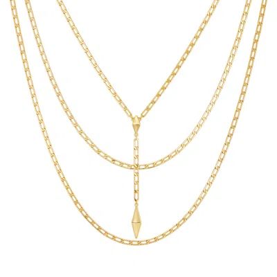 Vince Camuto 3 Piece Goldtone Chain Necklaces In Gold