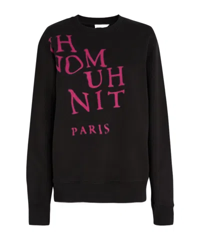 Ih Nom Uh Nit Logo Printed Crewneck Sweatshirt In Black
