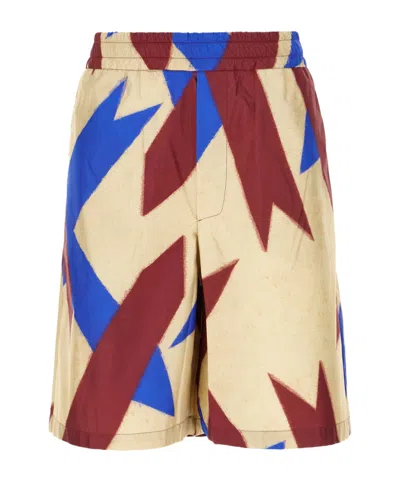 Pierre-louis Mascia Elastic Waist Shorts In Multi