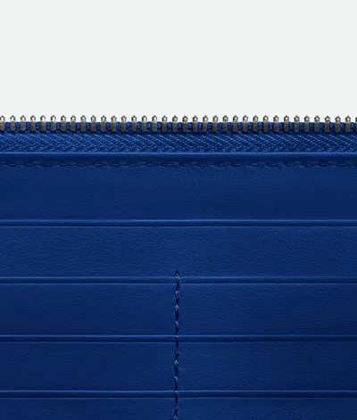 Bottega Veneta Intrecciato Zip Around Wallet In Black