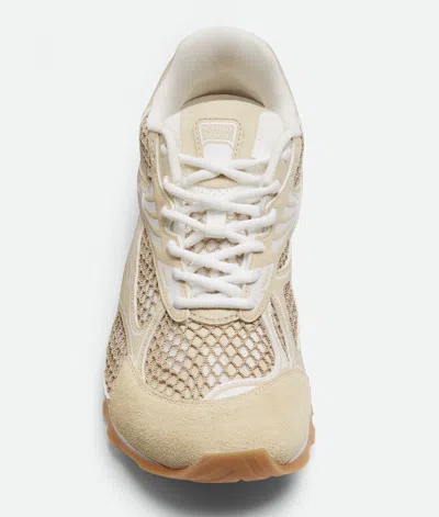 Bottega Veneta Orbit Sneakers Low Top Mesh Panels Rubber Sole In Neutral