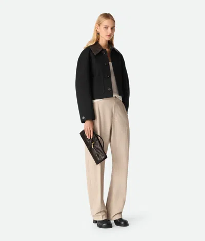 Bottega Veneta Andiamo Clutch In Brown