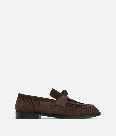 Bottega Veneta Suede Astaire Loafers In Brown