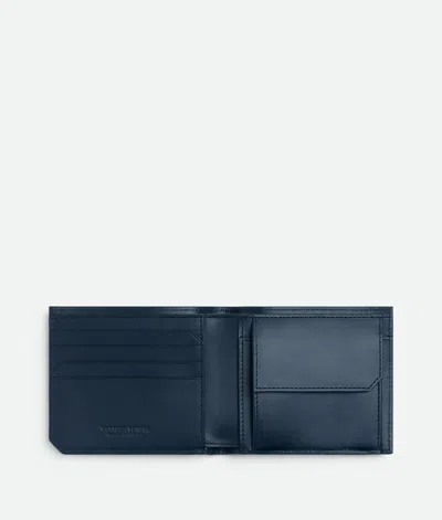 Bottega Veneta Intrecciato Piccolo Bi-fold Wallet With Coin Purse In Black