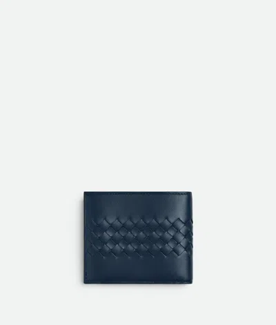 Bottega Veneta Intrecciato Piccolo Bi-fold Wallet With Coin Purse In Black