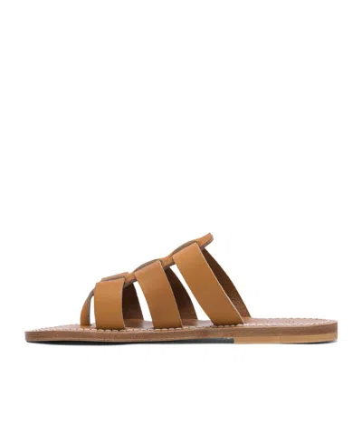 Kjacques Round-toe Flip-flops In Brown