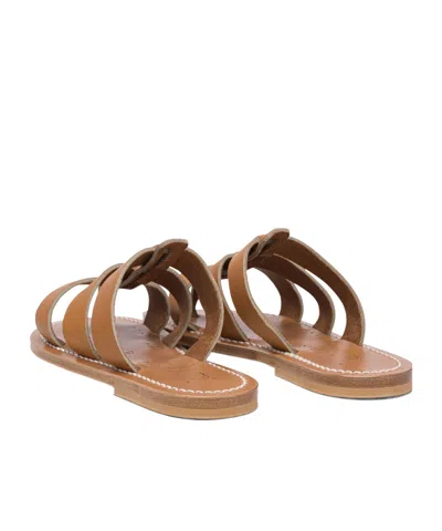 Kjacques Round-toe Flip-flops In Brown