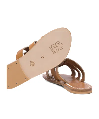 Kjacques Round-toe Flip-flops In Brown