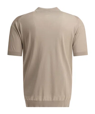 John Smedley Short-sleeved T-shirt In Brown