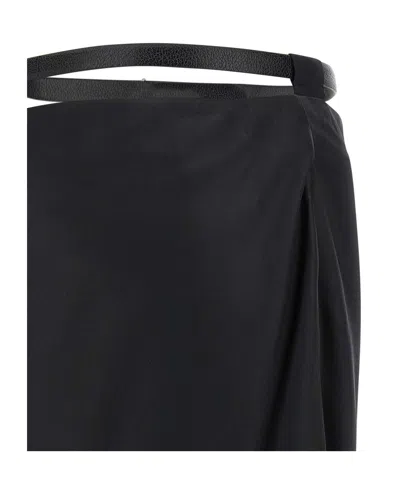 Tom Ford Silk Maxi Skirt In Black