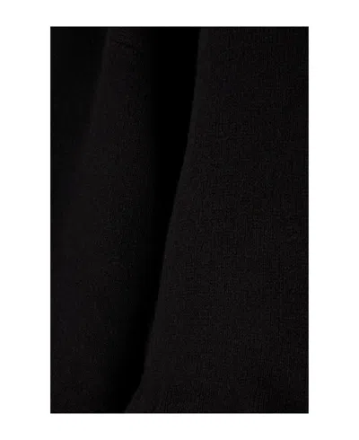 Alberta Ferretti Bead-fringed Knitted Cropped Top In Black