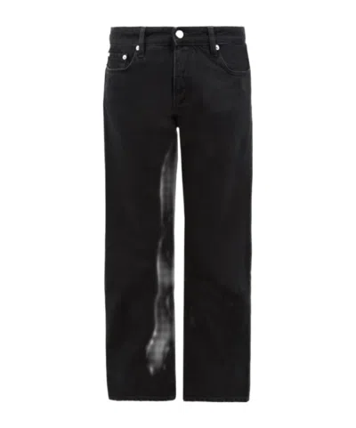 Icon Denim Belt-loop Jeans In Black