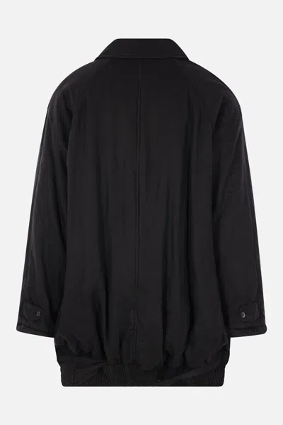 Magliano Oversized Padded Bomber Jacket In Black